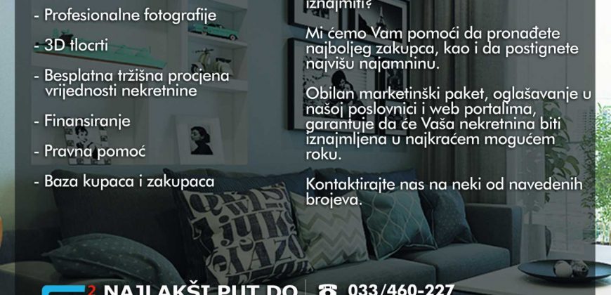 Atraktivan stan sa garažom, Grbavica / Novo Sarajevo