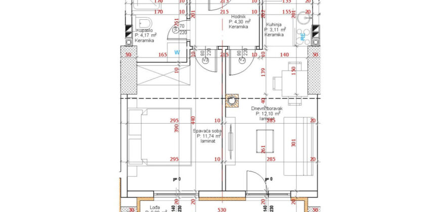 Dvosoban apartman / stan / 40m2 / Brus / Trebević