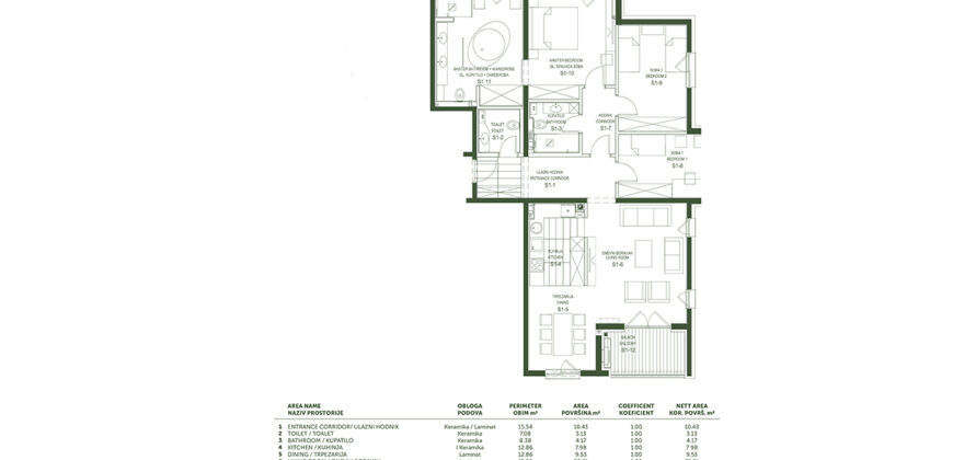 NOVOGRADNJA! Četverosoban stan sa balkonom / 120m2 / Poljine Hills